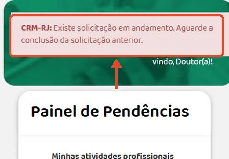 Aviso do CRM Virtual: Existe solicitação em andamento. Aguarde a conclusão da solicitação anterior.